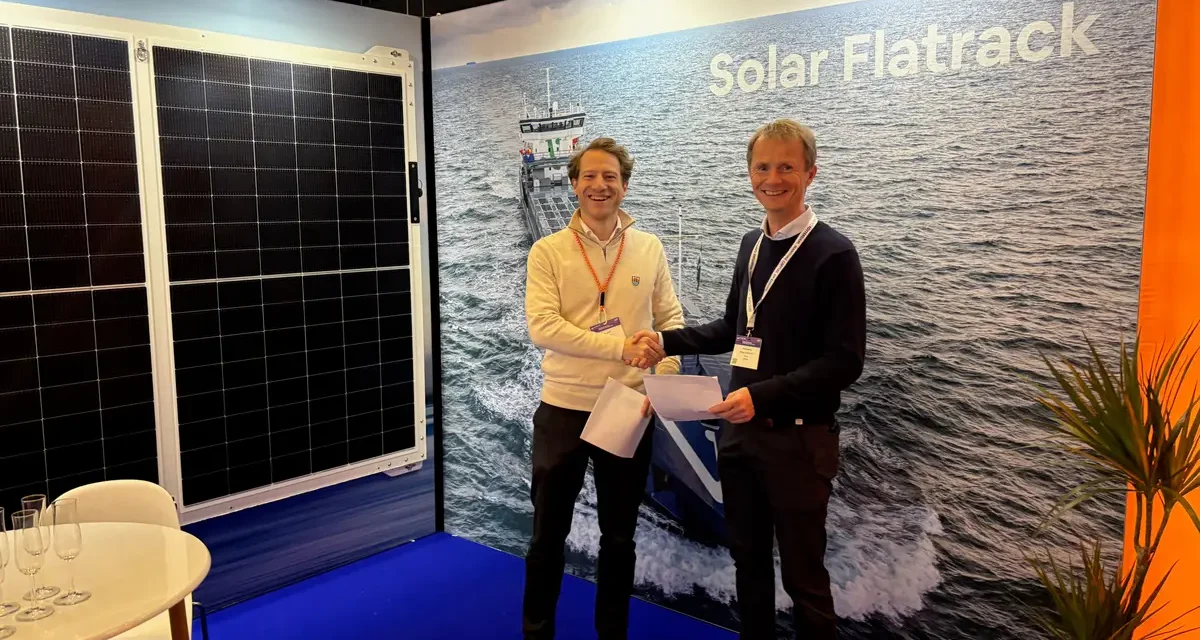 Noors bulkschip met Nederlandse zonnepanelen