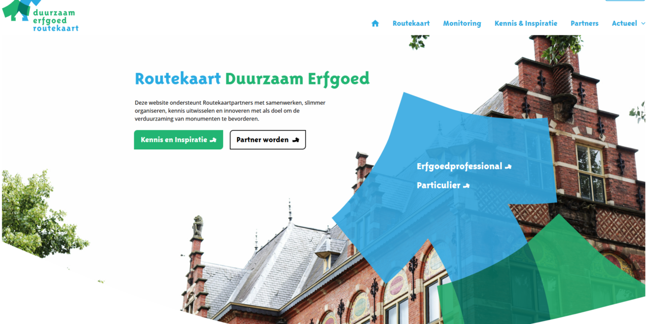 Routekaart Duurzaam Erfgoed vernieuwt website