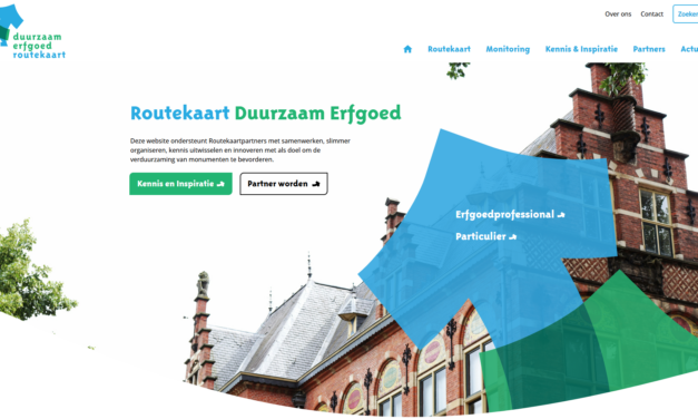 Routekaart Duurzaam Erfgoed vernieuwt website