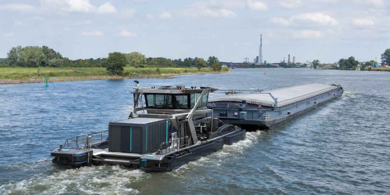 Elektrische duwboot als nieuw werkpaard
