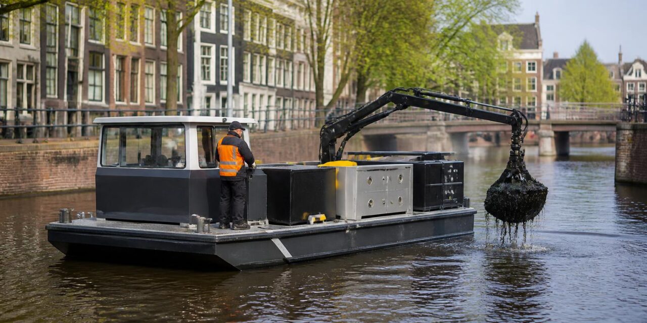 Amsterdamse waterbouwvloot groeit door naar volledig elektrisch