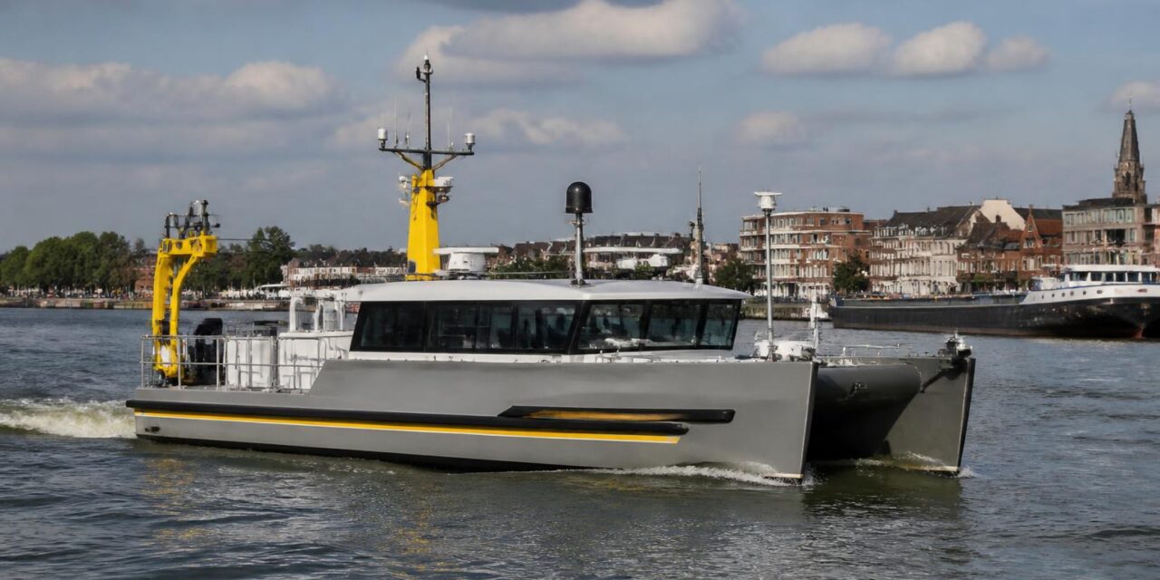 Elektrisch onderzoeksschip NOVA vaart emissievrij door de Drechtsteden